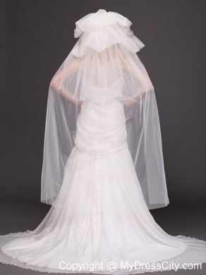 Tulle Four-tier Bridal Veil For Wedding