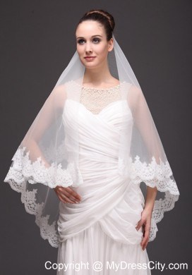 Lace With Three-tier For Modest Wedding