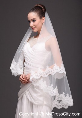 Lace With Three-tier For Modest Wedding