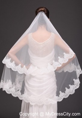 Lace With Three-tier For Modest Wedding