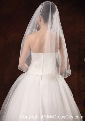 Cheap Drop Tulle Bridal Veils For Wedding