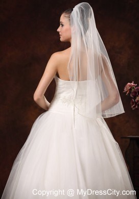 Cheap Drop Tulle Bridal Veils For Wedding