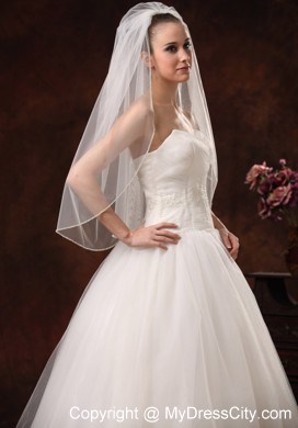 Cheap Drop Tulle Bridal Veils For Wedding