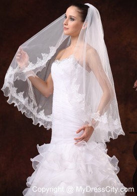 Lace Tulle Graceful Bridal Veils For Wedding