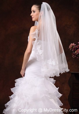 Lace Tulle Graceful Bridal Veils For Wedding