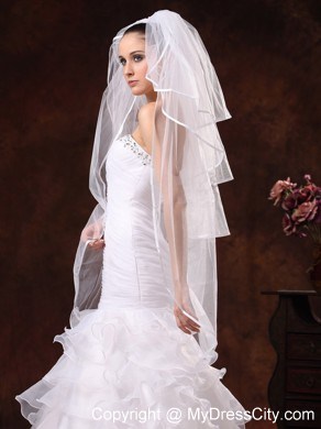 Beautiful Four-tier Organza Wedding Veil