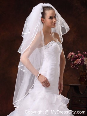 Beautiful Four-tier Organza Wedding Veil