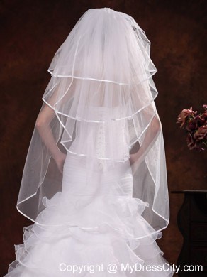 Beautiful Four-tier Organza Wedding Veil