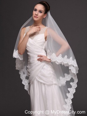 Royal Discount Organza Bridal Veil For Wedding