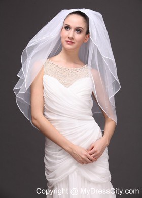 Three-Tier Tulle Bridal Veil On Sale