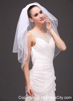 Three-Tier Tulle Bridal Veil On Sale