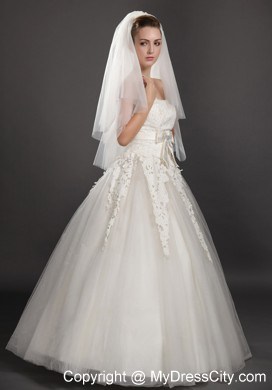 Graceful Two-tier Beautiful Organza Bridal Veil