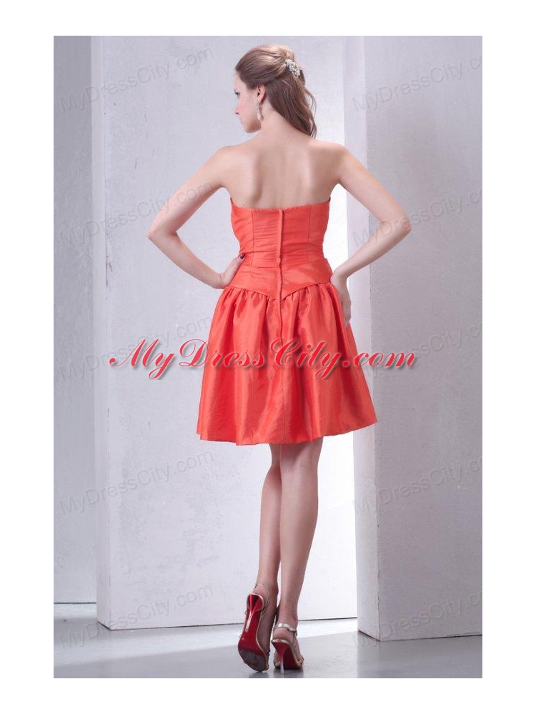 Cheap Sweetheart Short Prom Dress with Bowknot Mini-length