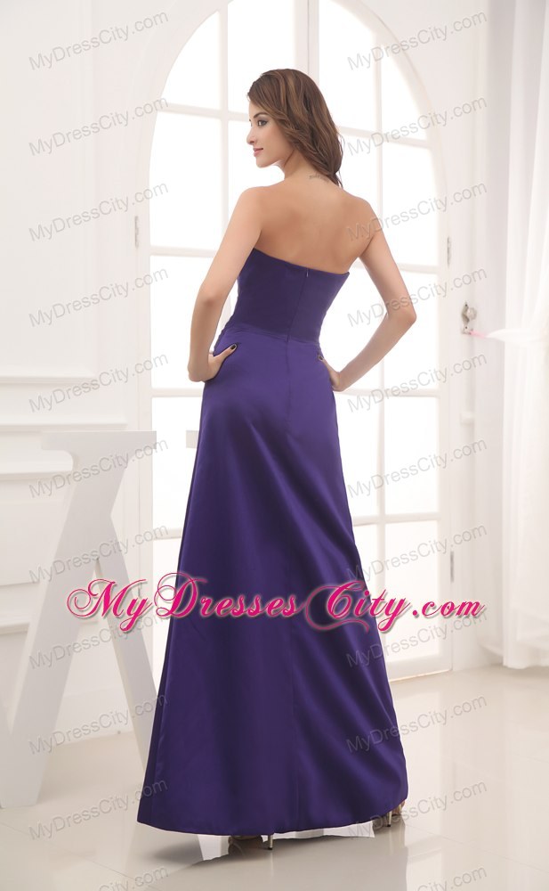 Column Flowers Sweetheart Long Homecoming Evening Dress