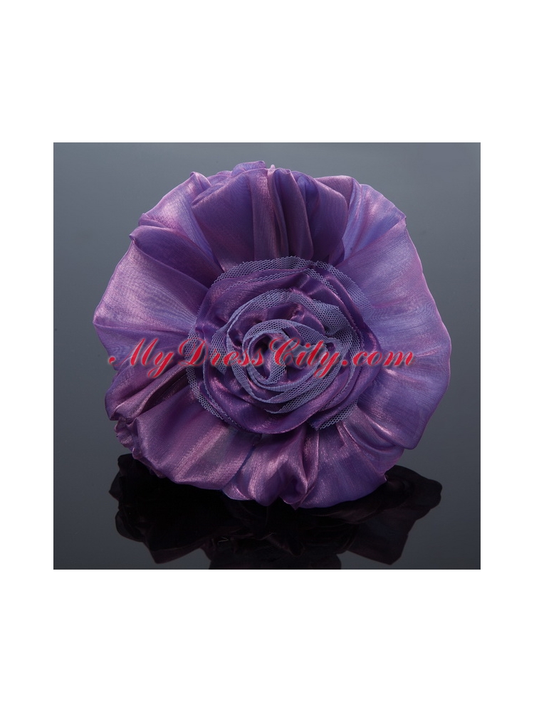 Cheaop Organza Purple Fascinators for Women