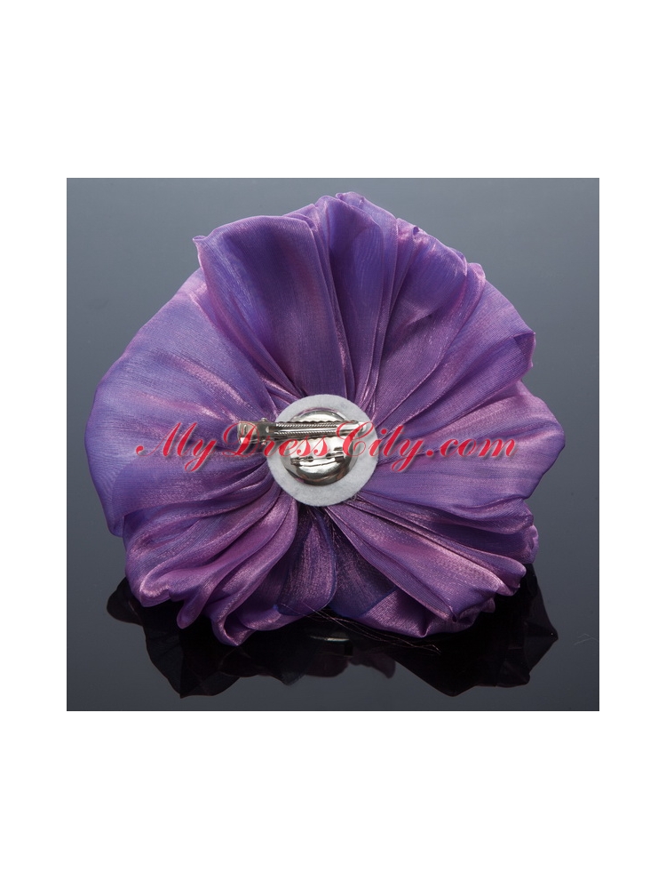 Cheaop Organza Purple Fascinators for Women