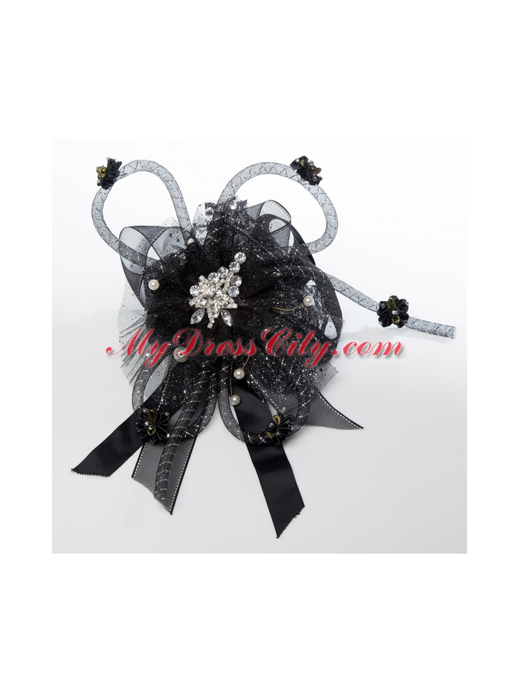 2014 New Arrival Fascinators with Beading Imitation Pearls and Rhinestone