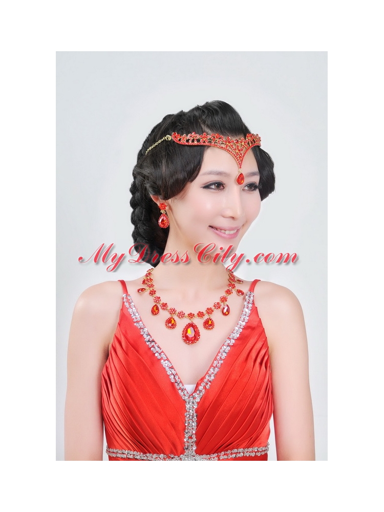 Beautiful Alloy With Crystal Womens Jewelry Sets