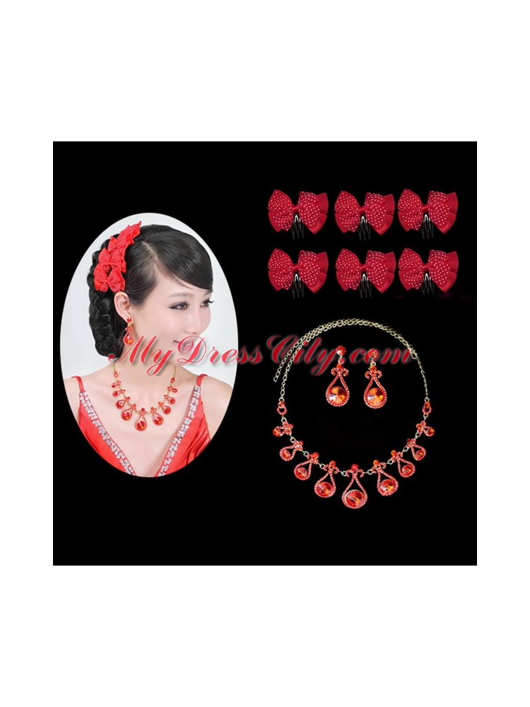 Beautiful Alloy With Crystal Womens Jewelry Sets