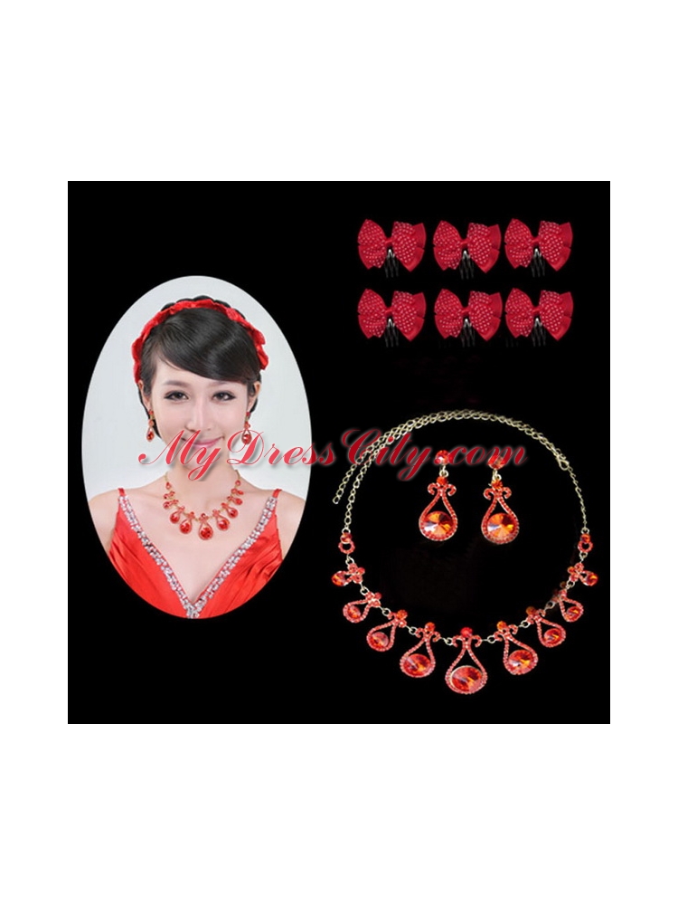 Beautiful Alloy With Crystal Womens Jewelry Sets