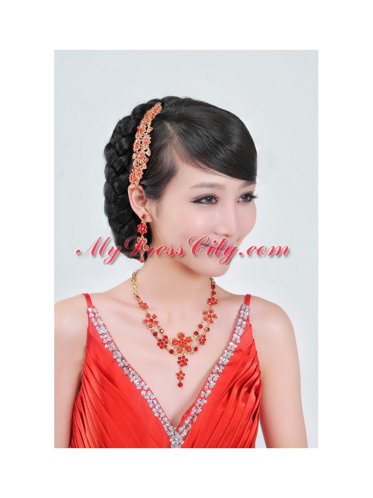 Luxurious Alloy Ladies Jewelry Sets