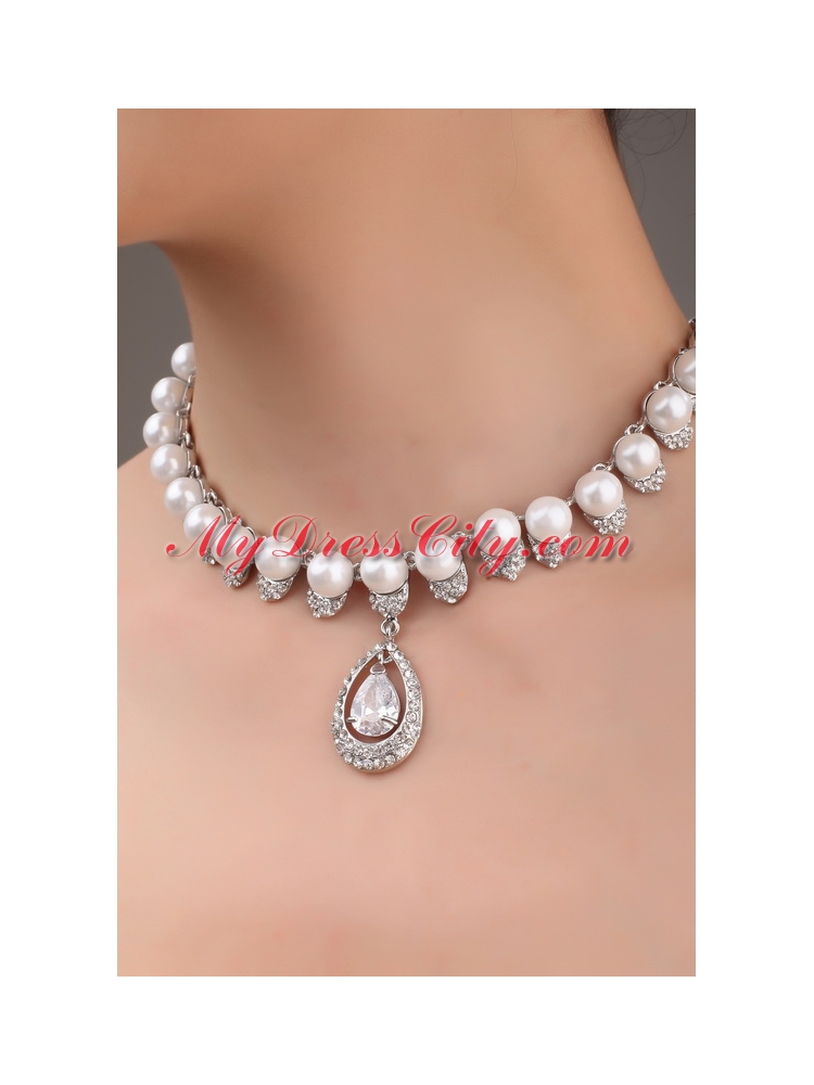 Together with Rhinestone Pearl and Alloy in Necklace and Tiara