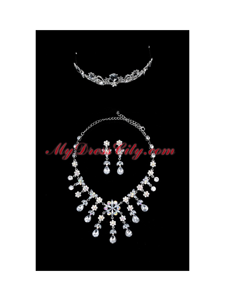 Beautiful Alloy With Rhinestone Ladies Jewelry Sets