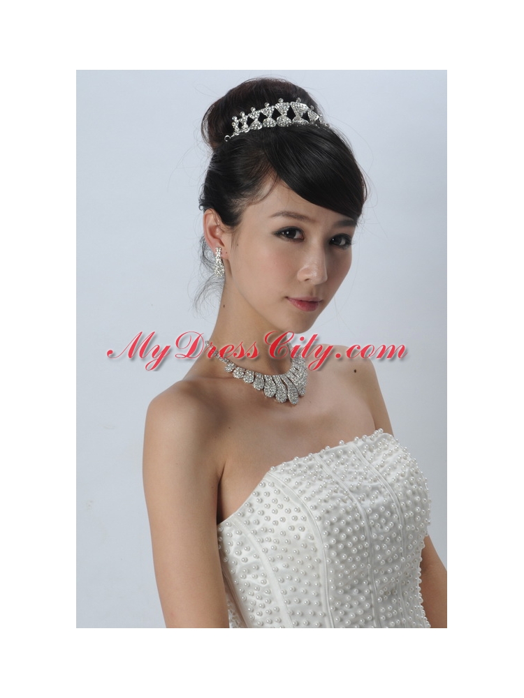 Charming Alloy With Rhinestone Jewelry Sets