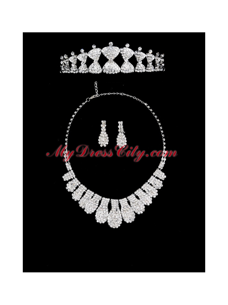 Charming Alloy With Rhinestone Jewelry Sets