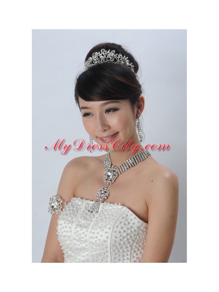 Elegant Alloy With Rhinestone Ladies Jewelry Sets