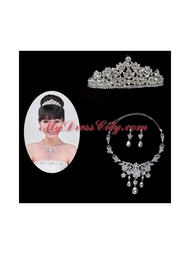 Gorgeous Alloy With Rhinestone Ladies Jewelry Sets