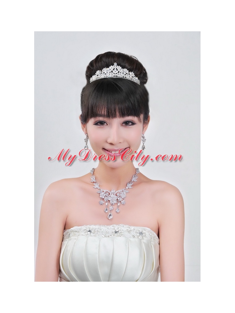 Gorgeous Alloy With Rhinestone Ladies Jewelry Sets