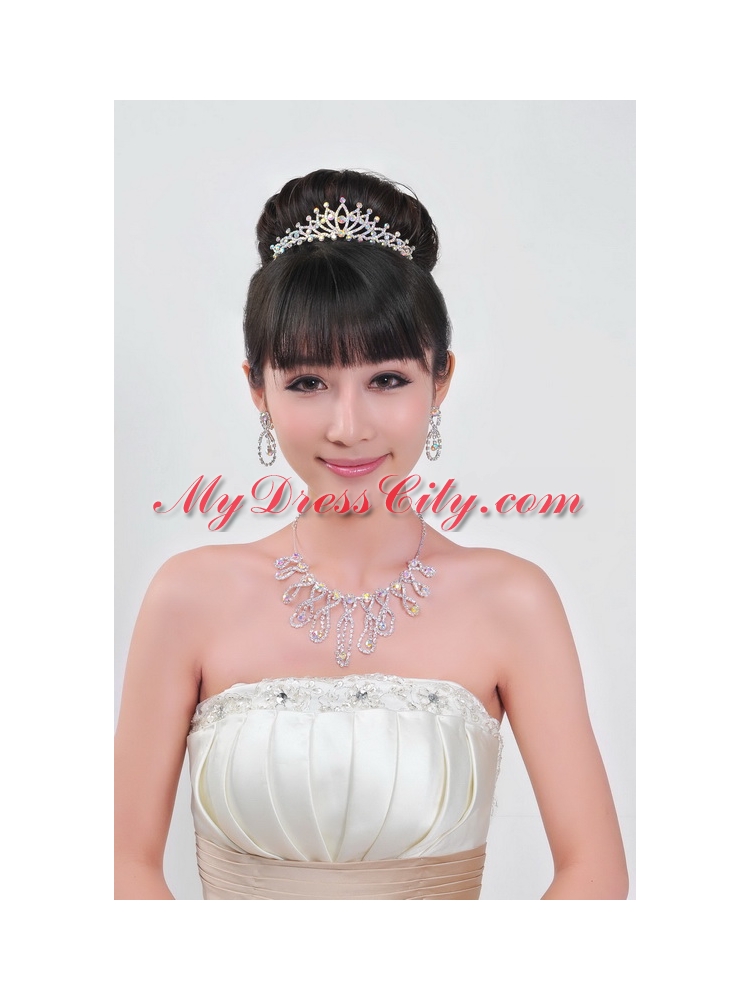 Gorgeous Alloy With Rhinestone Ladies Jewelry Sets