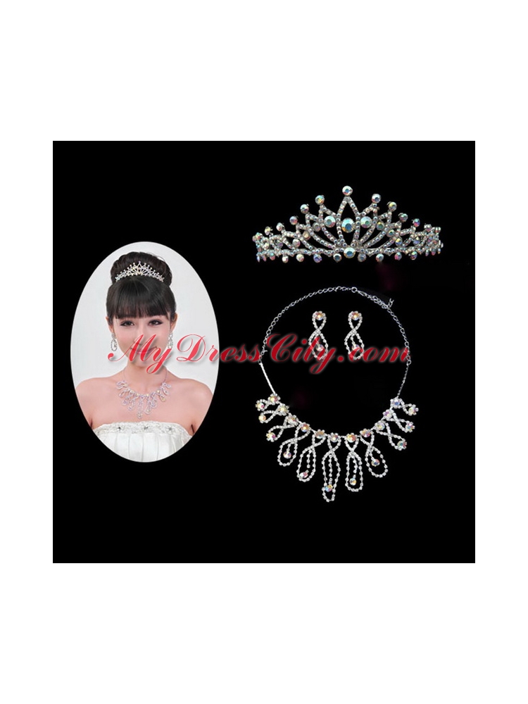 Gorgeous Alloy With Rhinestone Ladies Jewelry Sets