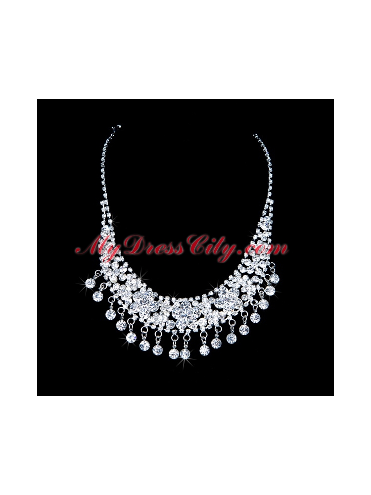 Shimmering Alloy With Rhinestone Ladies Jewelry Sets