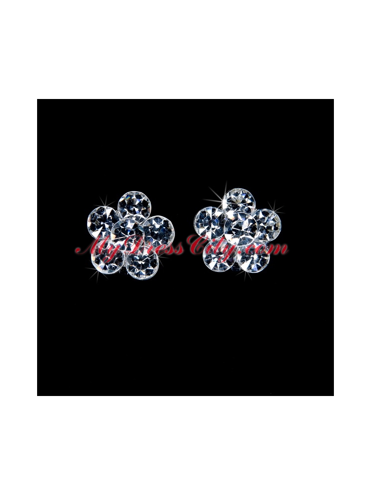 Shimmering Alloy With Rhinestone Ladies Jewelry Sets