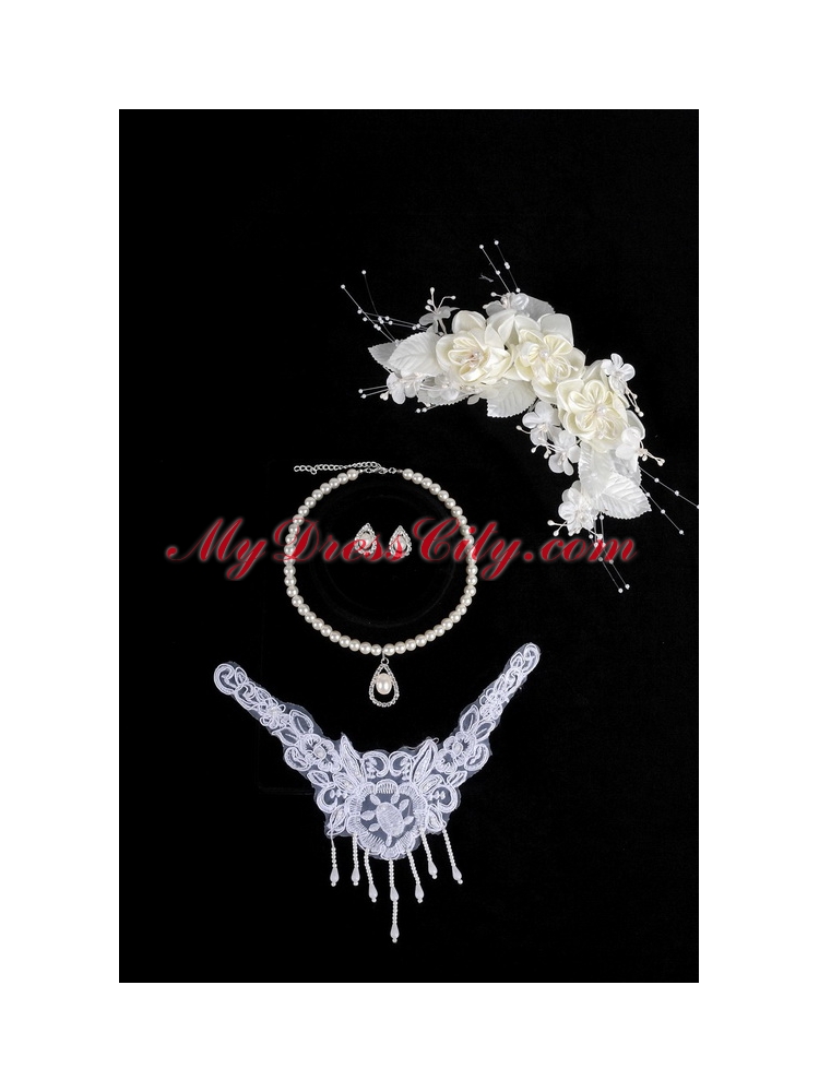 Unique Alloy Wedding Jewelry Set with Necklace and Earings