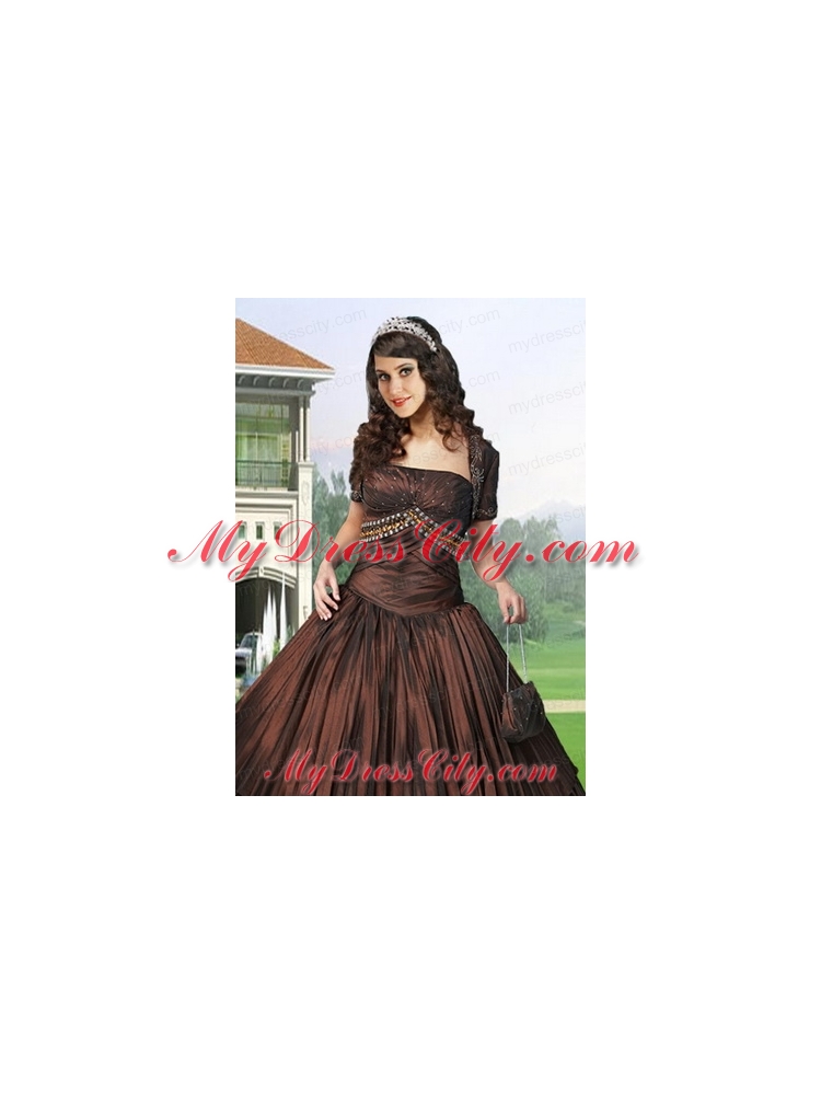 Gorgeous Special Occasion Quinceanera Jacket with Ruching and Embroidery