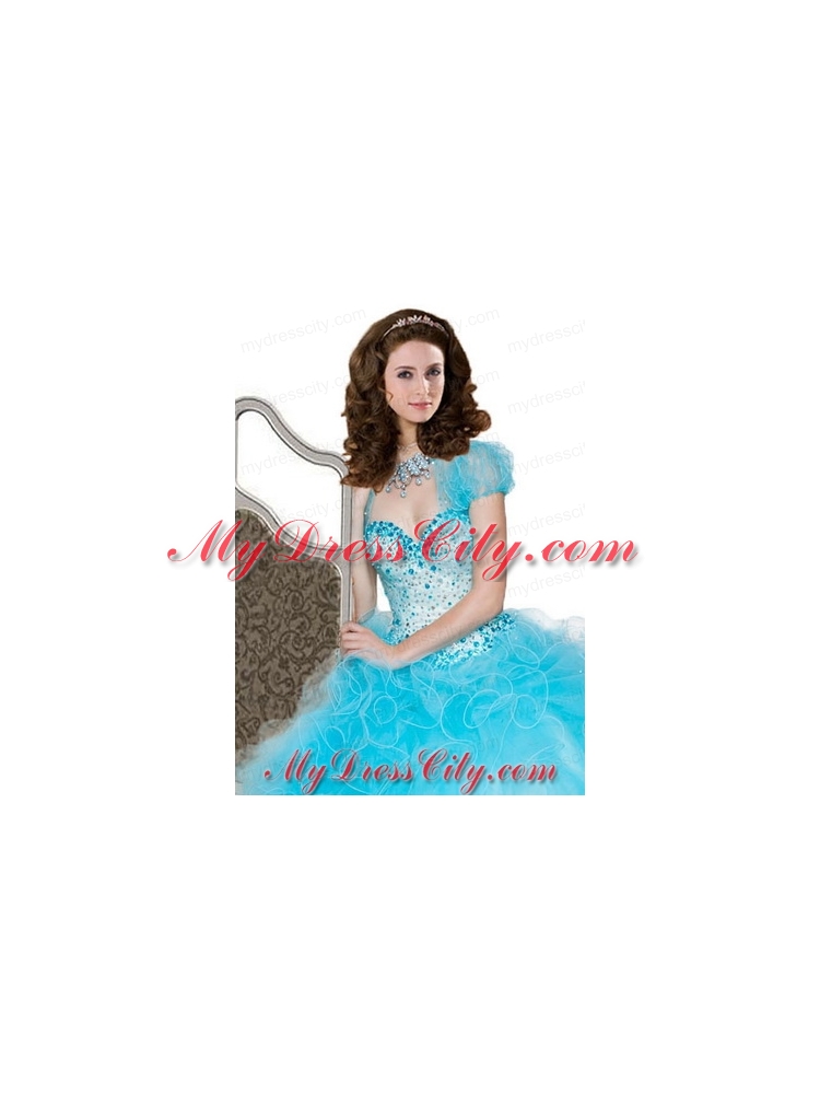 New StyleRuffles Baby Blue Special Occasion  Quinceanera Jacket