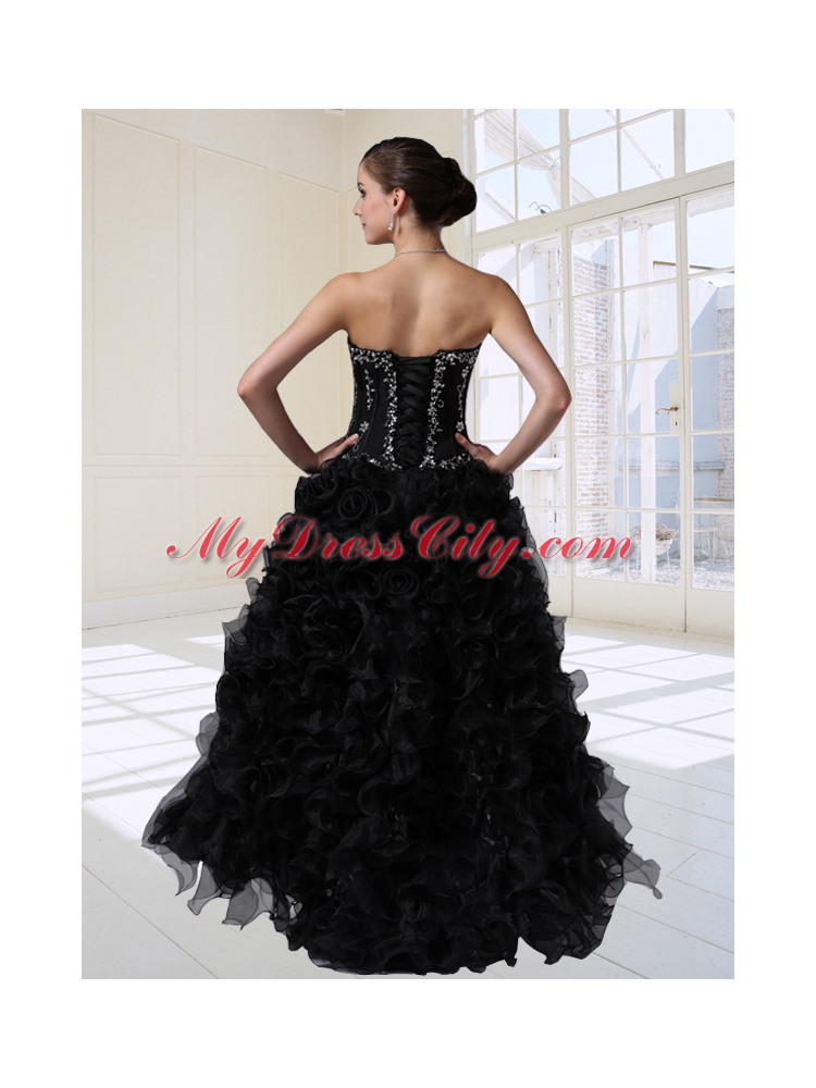 Exquisite Sweetheart High Low Beading and Ruffles Prom Dresses