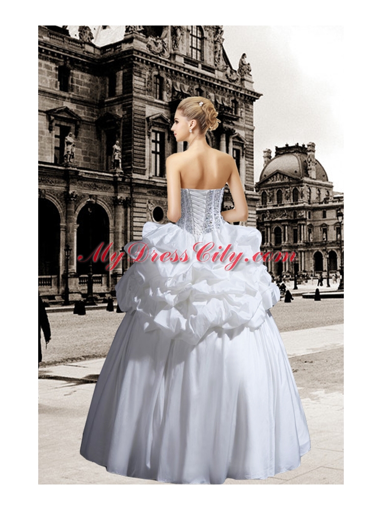 Ball Gown Beading Fashionable Wedding Dress with Strapless