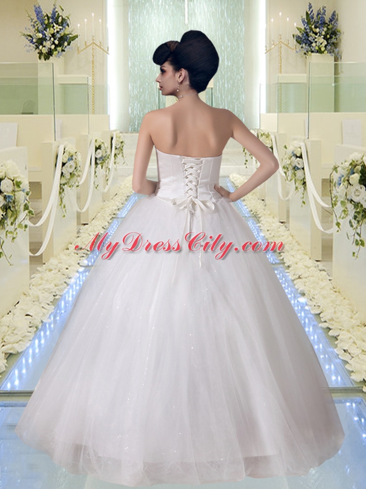 Fashionable Ball Gown Sweetheart Beading Wedding Dress for 2015