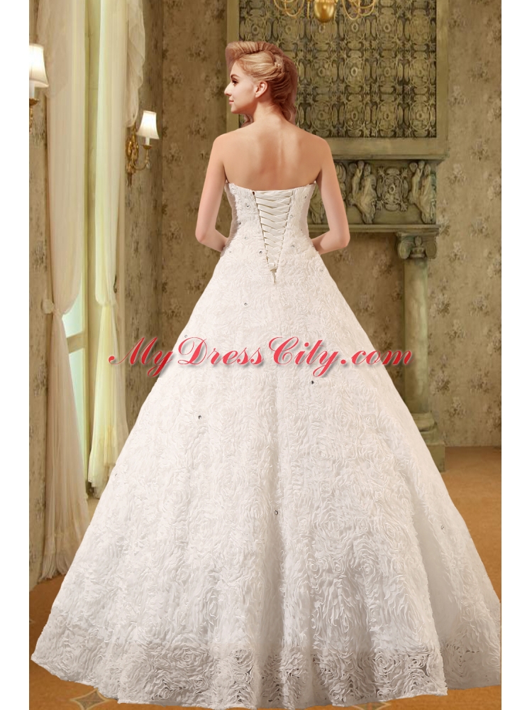 New Style Sweetheart A Line Floor Length Wedding Dress