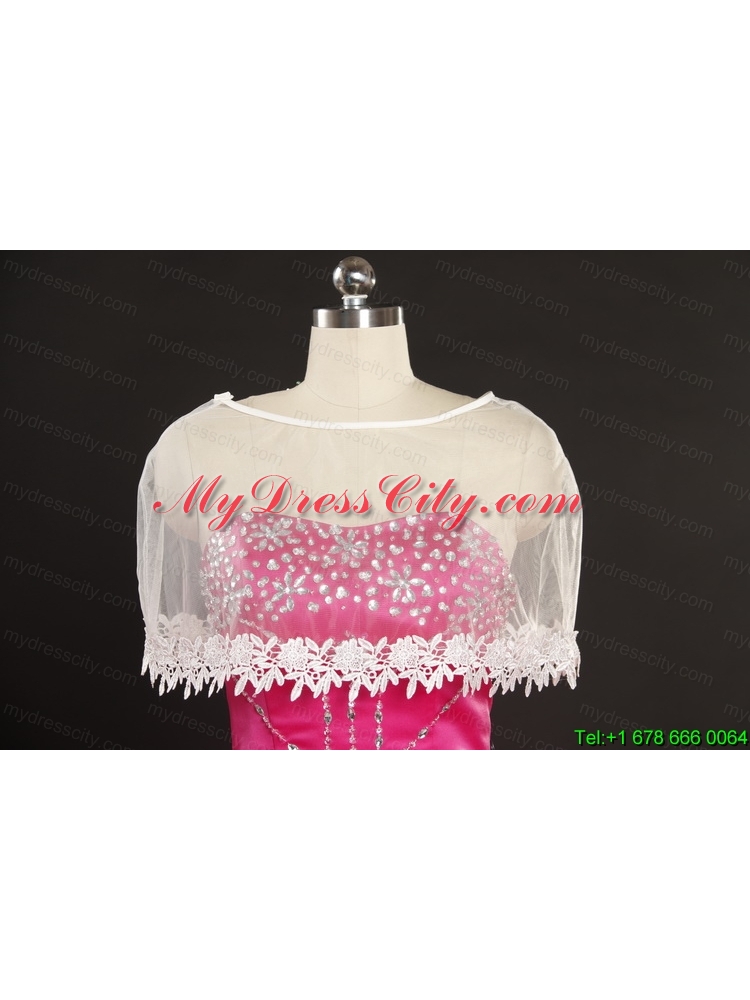 Discount White Quinceanera Dresses with Appliques