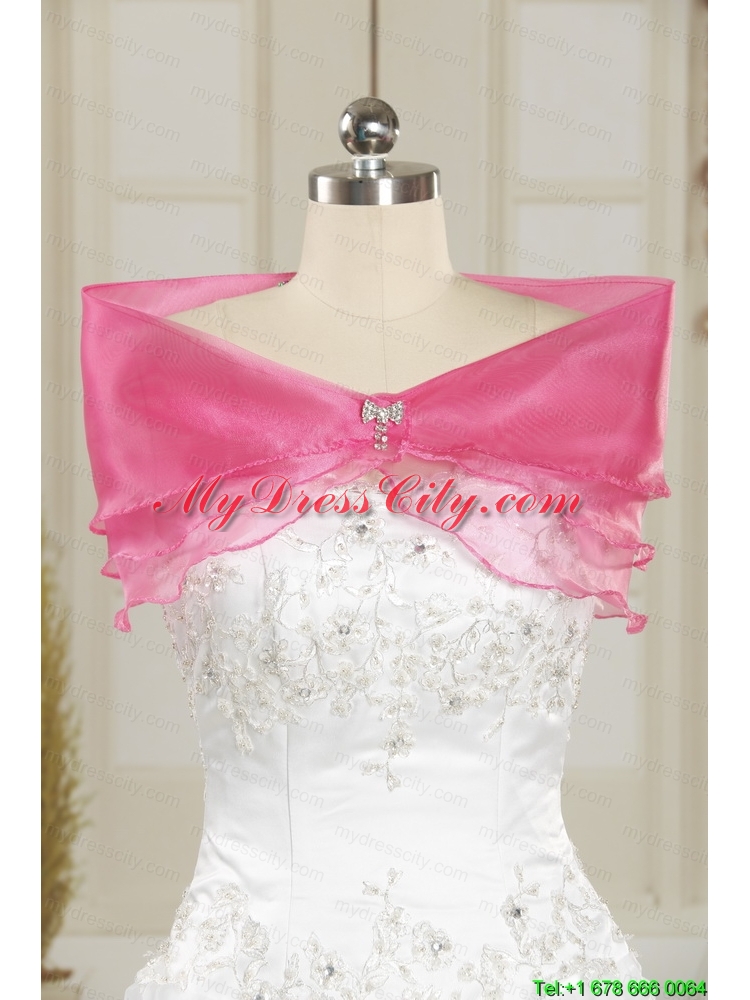 New Style Appliques Quinceanera Dresses in Watermelon