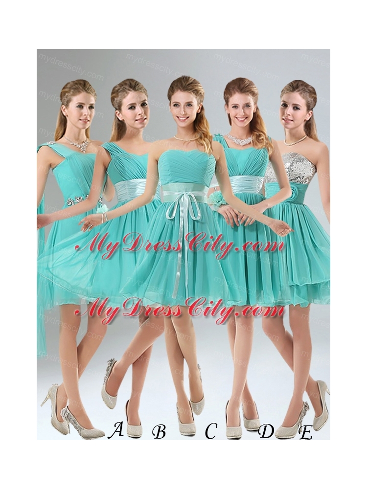 Natural One Shoulder A Line Ruching Lace Up Bridesmaid Dress