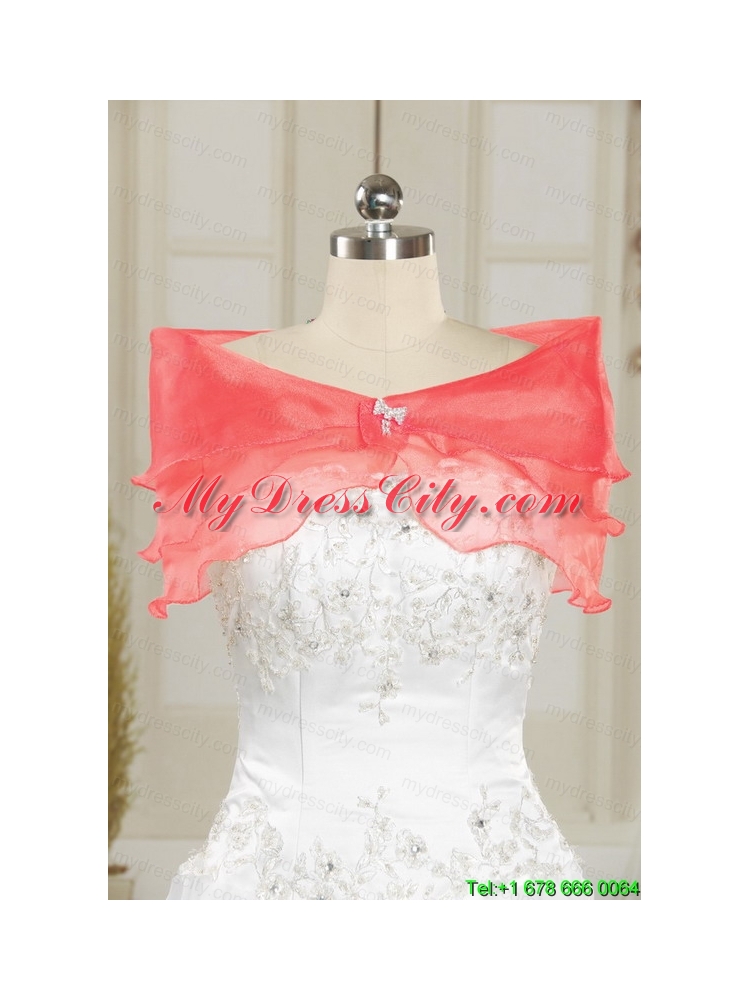 New Style Beaded Watermelon Quinceanera Dresses for 2015