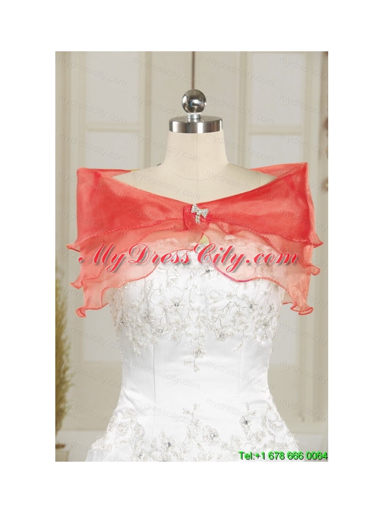 2015 Beautiful Beading Sweetheart Red Quinceanera Dresses