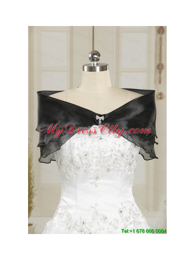 2015 Exclusive Black and White Quinceanera Dresses with Zebra and Ruffles