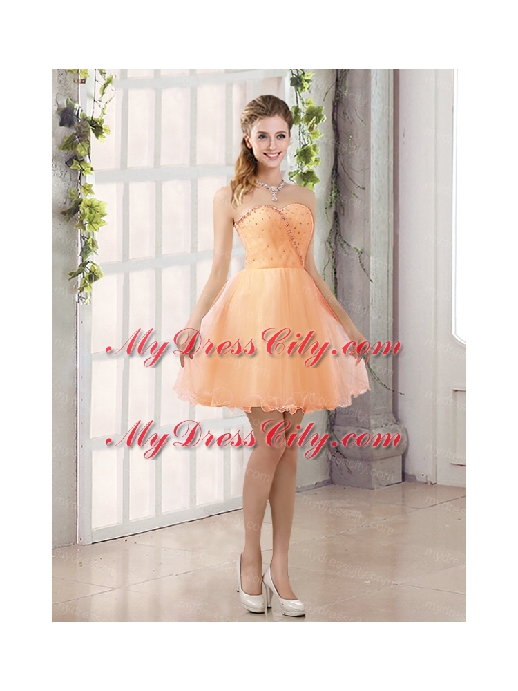 2015 Sturning Sweetheart A Line  Bridesmaid Dress with Beading